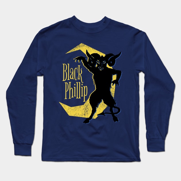 Black Phillip Long Sleeve T-Shirt by Fairy1x